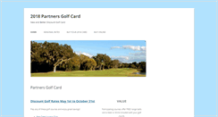 Desktop Screenshot of partnersgolfcard.com