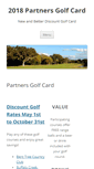 Mobile Screenshot of partnersgolfcard.com
