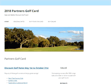 Tablet Screenshot of partnersgolfcard.com